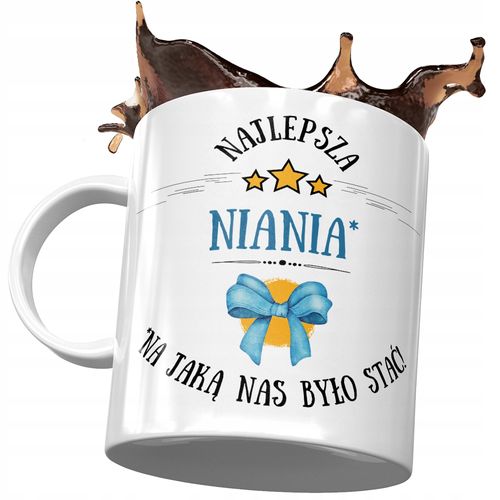 Kubek Dla Niani Najlepsza Niania Na Prezent Z Nadrukiem Ze Zdjęciem na Arena.pl
