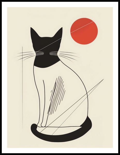 Plakat 60x80cm Czerwony Krąg zdjęcie 3