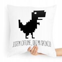 Poduszka Informatyka Jestem Offline, Daj Mi Spokój Z Nadrukiem Ze Zdjęciem