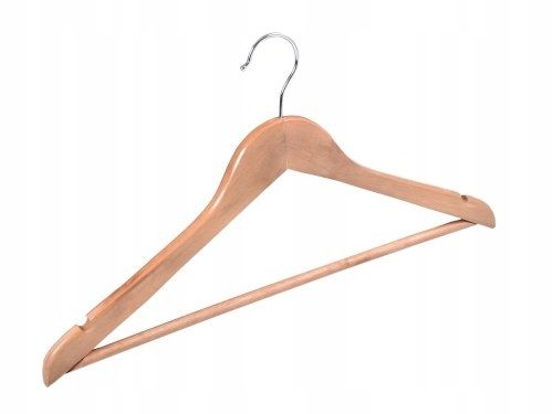 WIESZAK DREWNIANY NA UBRANIA KOMPLET 10 SZTUK DO GARDEROBY WIESZAKI na Arena.pl