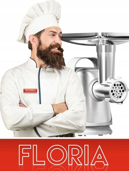 MASZYNKA DO MIELENIA MIĘSA ELEKTRYCZNA REWERS SZARPAK BIAŁA MOCNA 1300W zdjęcie 6