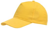 5-segmentowa czapka FAVOURITE, żółty