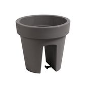 Doniczka poręcz balustrada okrągła Śred 24,5 cm Szary kamienny