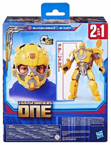 TRANSFORMERS ONE Maska Bumblebee B-127 2w1 transformująca w figurkę F9181 zdjęcie 8