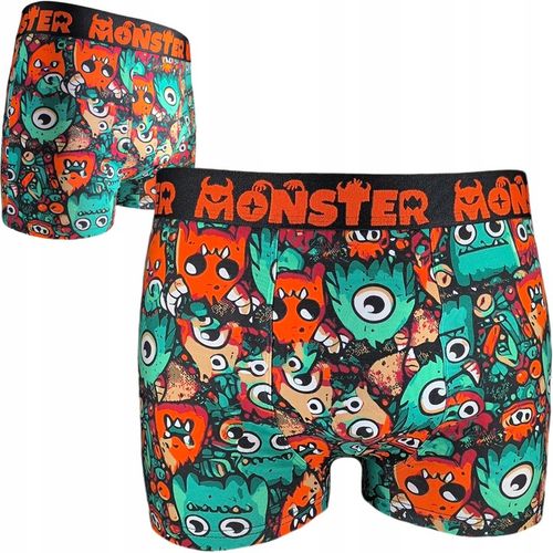 NETi Dopasowane Kolorowe Bokserki Męskie Bawełna-Modal z Szeroką Gumą 4-Pak na Arena.pl