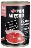 Karma dla szczeniąt z dużą ilością mięsa - Pan Mięsko Indyk z wołowiną 400g