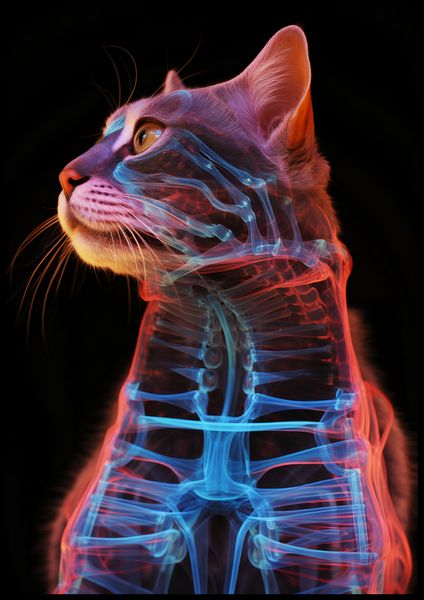 Plakat 70x100cm Anatomia Kota zdjęcie 2