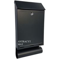 skrzynka na listy z tubą a-4t antracyt - skl a4t 701