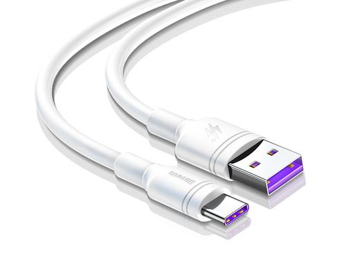 Kabel USB Baseus Double-ring 5A Type-c USB-C 2m white na Arena.pl