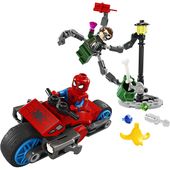 2X KLOCKI LEGO 76275 MARVEL POŚCIG NA MOTOCYKLU SPIDER-MAN VS DOC OCK PREZE