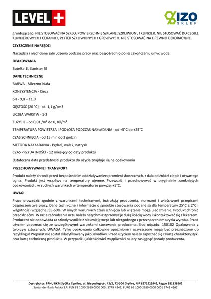 Grunt Krzemianujący Specjalistyczny 20L Level+05 zdjęcie 4