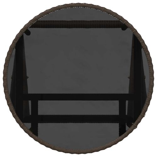 Zestaw Bistro Ogrodowego 3 pcs Brązowy Polirattan na Arena.pl