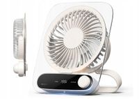 Wentylator Podłogowy Wiatrak Biurkowy Stołowy Regulacja Obrotów Led Cichy