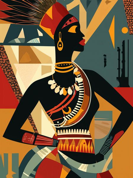 Plakat 15x20cm Afrykańska Mozaika zdjęcie 1