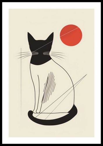 Plakat 40x60cm Czerwony Krąg na Arena.pl