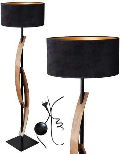 LAMPA PODŁOGOWA DO SALONU POKOJU SYPIALNI STOJĄCA LED ABAŻUR OZDOBNA na Arena.pl