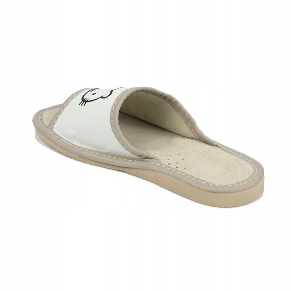 Kapcie Dziecięce Kitty Pantofle Skóra zdjęcie 5