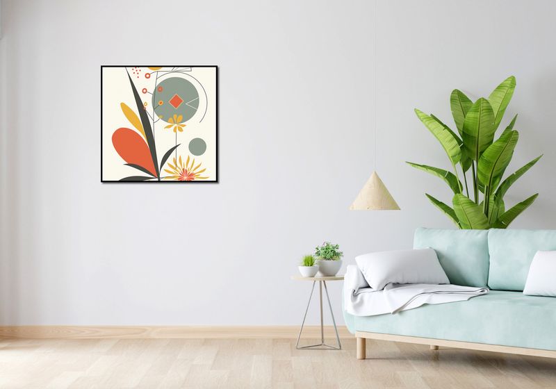 Plakat 70x70cm Geometryczny Ogród zdjęcie 4
