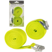 Zestaw pasów transportowych do mocowania bagażu z klamrą 25mm 2,5M KPL 2szt