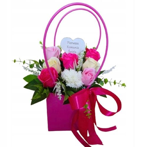 Flowerbox na Dzień Mamy Kwiaty Mydlane prezent urodziny rocznica ślub na Arena.pl