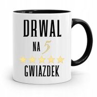 Dla Drwala Rębacza Kubek Czarny Prezent Urodziny Z Nadrukiem Ze Zdjęciem