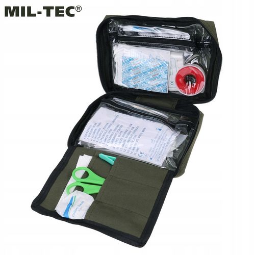 Apteczka pierwszej pomocy z wyposażeniem first aid Mil-tec duża olive na Arena.pl