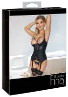 abierta fina chemise 75b/s z otwartym frontem i perłowymi detalami