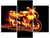 70 90CM OBRAZ 3 ELEM MOTOR ŚCIENNY PŁÓTNO