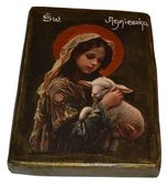 Ikona Święta Agnieszka patronka dzieci, panien i ogrodników