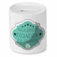 Skarbonka Dzień Dziadka Najlepszy Dziadek! Prezent Z Nadrukiem Ze Zdjęciem