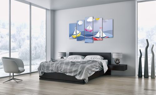 Obraz Na Płótnie - Statek Rysunek - 160X85 Cm - Ea160X85-2964 na Arena.pl
