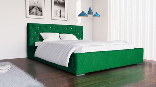 Piękne tapicerowane łóżko 120x200 z stelażem i pojemnikiem NOWOŚĆ na Arena.pl