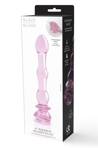 GLAZE GLASS ROSEBUD BEADED DILDO na Arena.pl