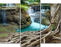 90CM 70 ZEGAR 3 ELEM NAD WODOSPADEM SCIENNY DRUK