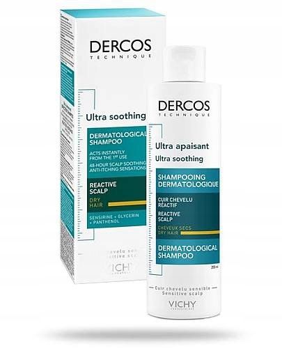 Vichy Dercos Ultra Kojący Szampon do Włosów Suchych 200ml na Arena.pl