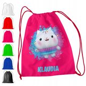 WOREK PLECAK SPORTOWY NA WF DLA DZIECI - KOCI DOMEK GABI + IMIĘ! GABBY DOLL