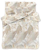 Pościel Satynowa 140X200 Złote Liście 2465