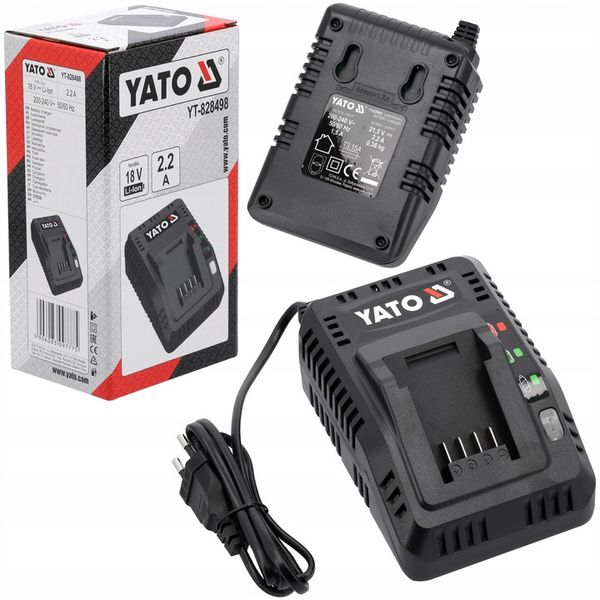 YATO ŁADOWARKA 2.2A DO AKUMULATORÓW BATERII ELEKTRONARZĘDZI SYSTEMU zdjęcie 1