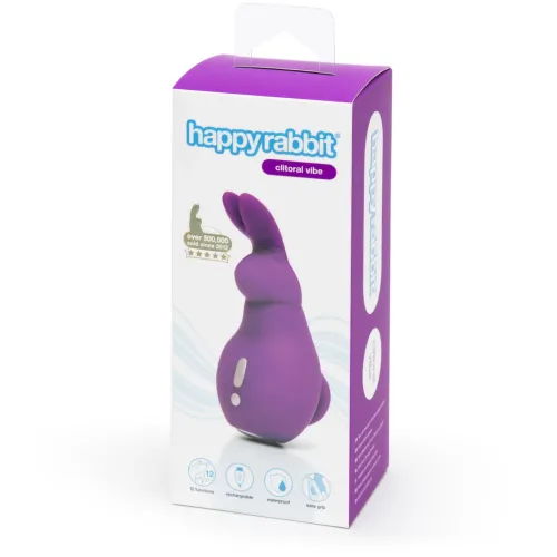 happy rabbit mini ears purple - kompaktowy masażer silikonowy usb na Arena.pl