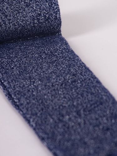 Rajstopy dziewczęce bawełniane z lurexem biało-granatowe 92-98 YOCLUB na Arena.pl