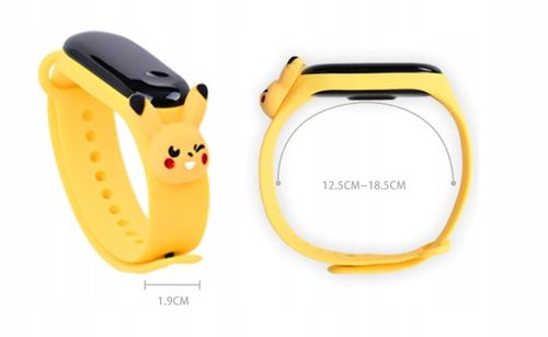 zegarek elektroniczny POKEMONY dziecięcy dla dzieci PIKACHU smartwatch LED na Arena.pl
