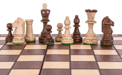 SQUARE - Szachy drewniane SENATOR Lux - 41 x 41 cm na Arena.pl