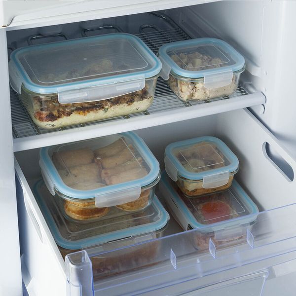 Szklany pojemnik na lunch 0,33l kwadratowy zdjęcie 5