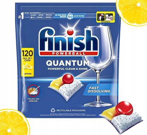 FINISH Kapsułki Quantum All-in-1 120 Lemon na Arena.pl