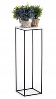 Kwietnik stojący na rośliny 80cm czarno biały LOFT