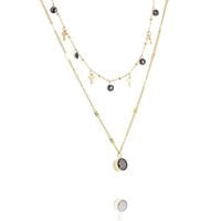 naszyjnik stal chirurgiczna pozłacana 14k gold nst1384