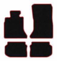 Dywaniki welurowe CARLUX-RED do BMW 5 F11 Touring 2010-2013 czarne