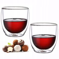 2 x Szklanki termiczne 250 ml do kawy i herbaty komplet 2 sztuki Kamille