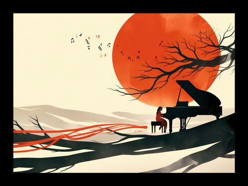 Plakat 18x13cm Pianistka na Arena.pl