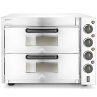 piec do pizzy dwukomorowy na 2 duże pizze 3000 w 230 v - hendi 220283